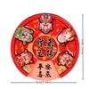 Traditional Wealth God Fridge Magnets Woodwork Refrigerator Magnets  Home Living Room Decor