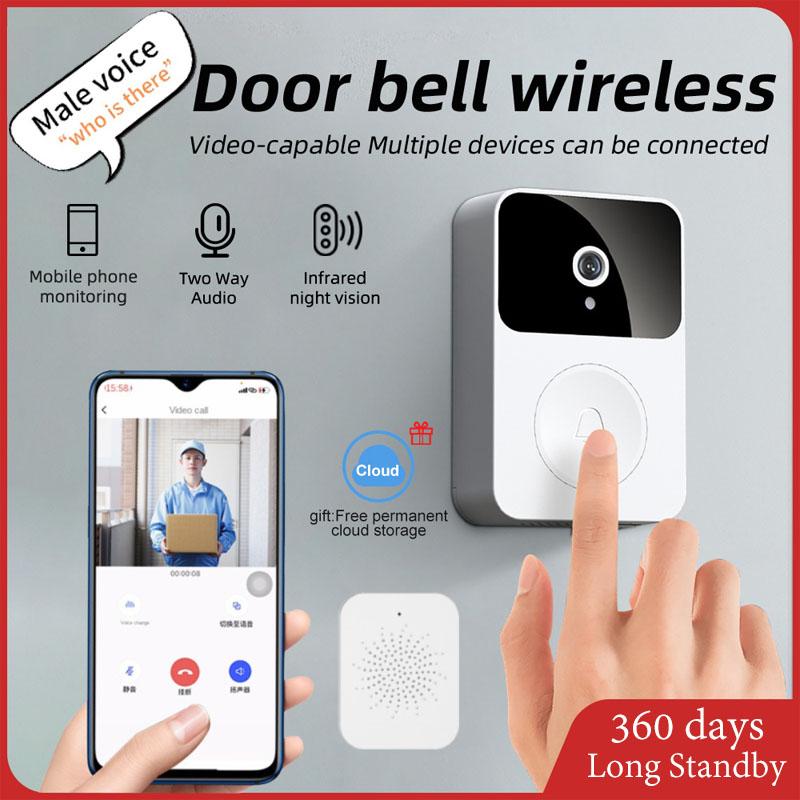 Беспроводной домофон дверной звонок HD визуальный пульт дистанционного управления в дверном проеме перезаряжаемый автоматический захват видео разговора умный Wi-Fi звонок поддержка изменения голоса