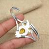 Citrine Gorgeous Gemstone Cuff 925 Solid Sterling Silver Handmade Owl Design Adjustable Jewelry