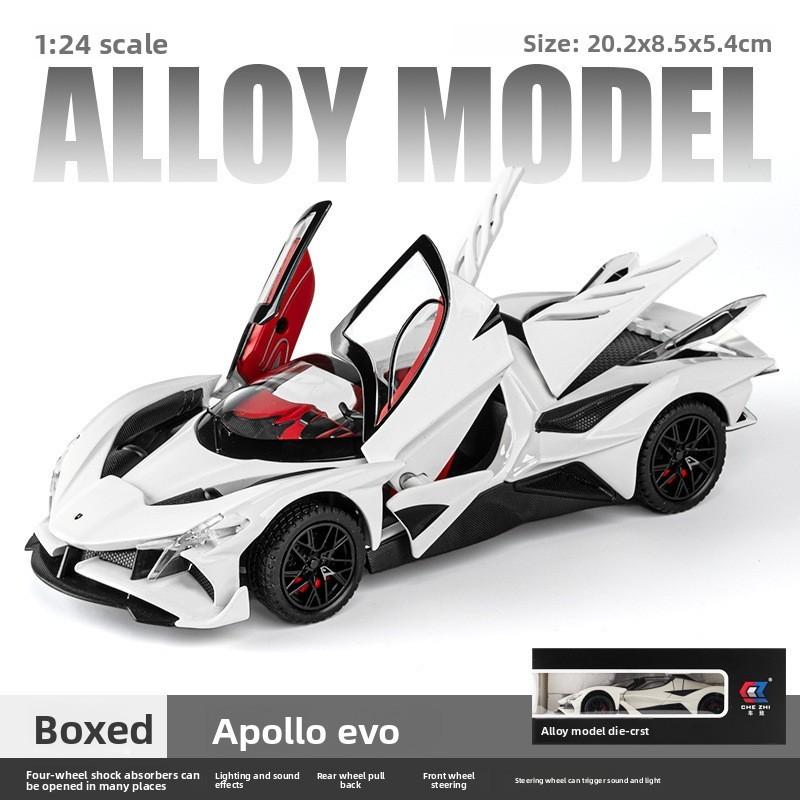 Apollo Project Evo Alloy Car Model With Light Sound And Inertia Control For Collectors