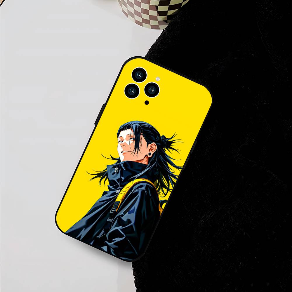 Jujutsu Kaisen Geto Suguru Phone Case For IPhone 17 Air 16 15 14 13 Pro Max 11 12 Black Silicone Cover