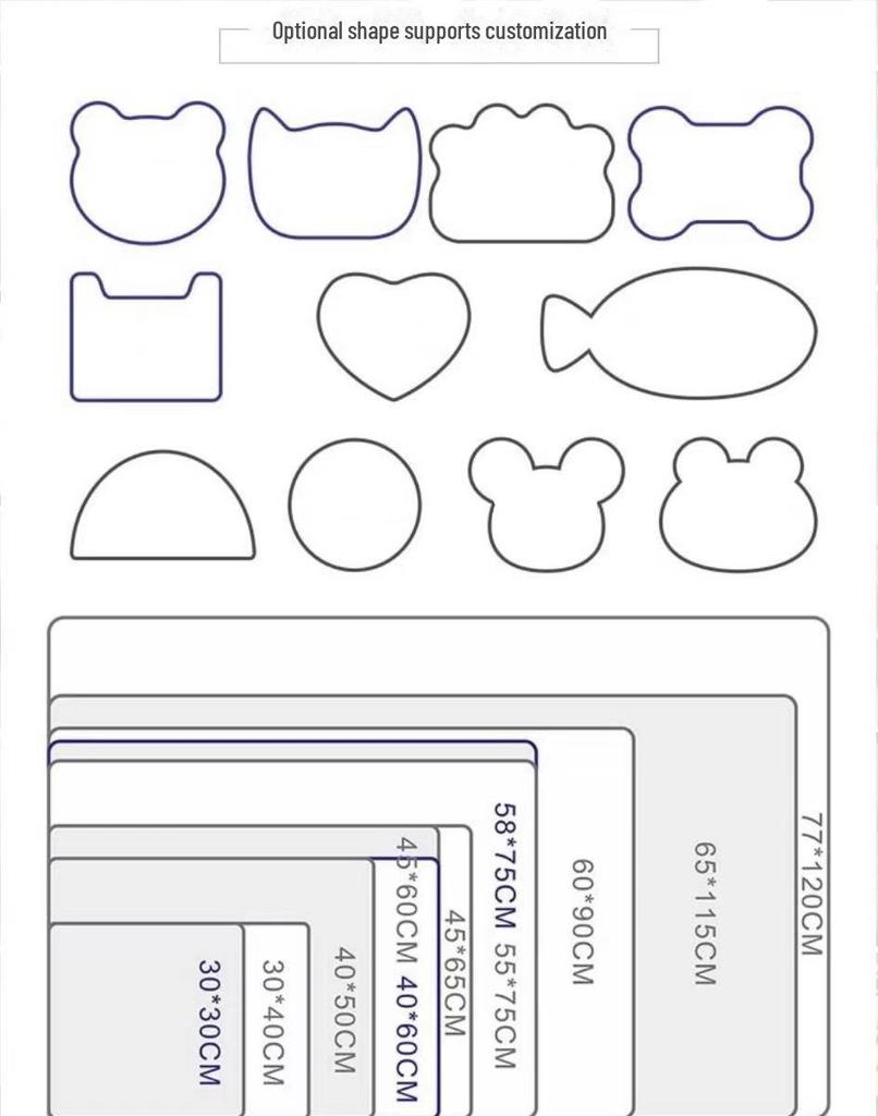 Коврик для кошек и собак из ЭВА с пересечением границ: Брызгозащищенный, двухслойный контроль мусора