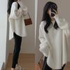 2025 Women's Loose Mid-Length Knit Sweater - Autumn/Winter Korean Style