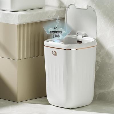Полностью автоматическое умное индукционное мусорное ведро с водонепроницаемой крышкой для дома и кухни 2023 (большой)