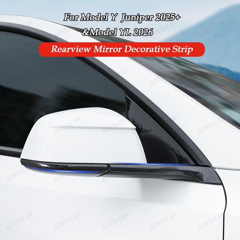 Car Rearview Mirror Protector For Tesla Model YL 2026 / Y Luanch Juniper 2025 2026 Mirror Protector Vehicle Anti-collision Strip