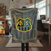 1PC FC Saarbrücken Print Flannel Blanket, High quality Comfortable for All Seasons, Home Decor, Warmth and Comfort, Perfect for Christmas Gifts