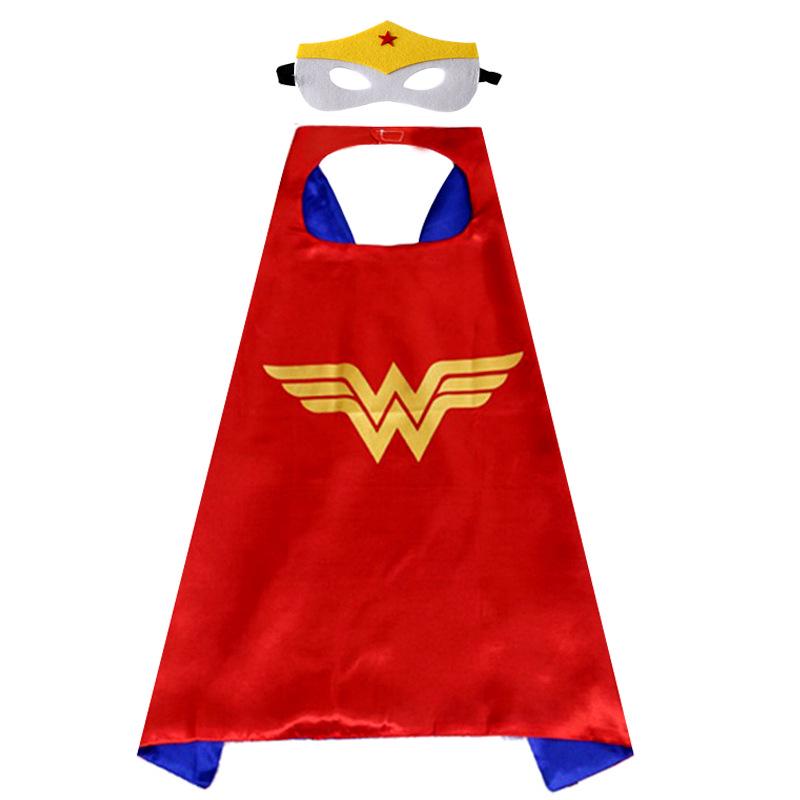 Июнь 1 Детский плащ героя аниме: Мультяшный костюм Супермена, Капитана Америки, Халка