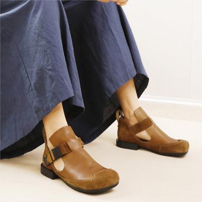 Модная GKTINOO 2025 Весна Новые Женские Туфли из Натуральной Кожи Однотонные Универсальные Мягкие Коровьи Балетки с Круглым Носком