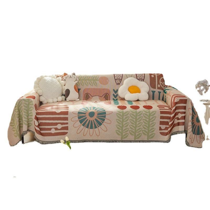 Вязаные одеяла в скандинавском стиле, одеяло для дивана-кровати, офисный кондиционер, одеяло для сна, гобелен, шаль