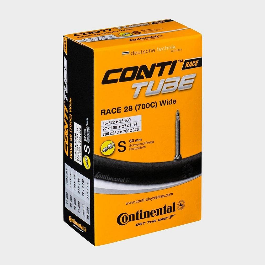 Continental Presta Tube Black Race28 Wide Presta Set of 2 700×25-32C (60mm) [Item]