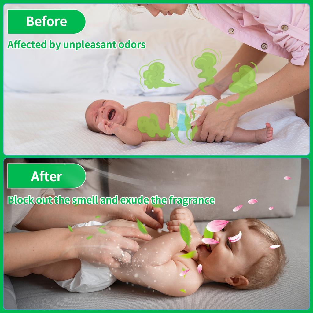 16 шт. Сменные пакеты для горшка для подгузников Пакеты для утилизации подгузников 4,5 м Ароматизированные детским ароматом Пластиковые пакеты для утилизации подгузников Одноразовые