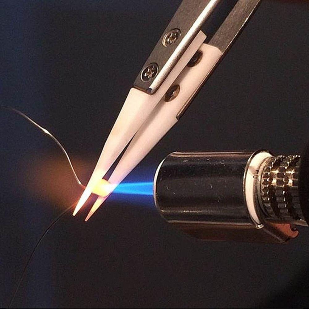 3 PCS Soldering Soldering Tweezers Reverse Anti-Static Tweezers Ceramic Tweezer  Household