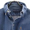 RALPH RALPH LAUREN Long sleeve Dungaree denim Button down shirt 8 Kid's Used