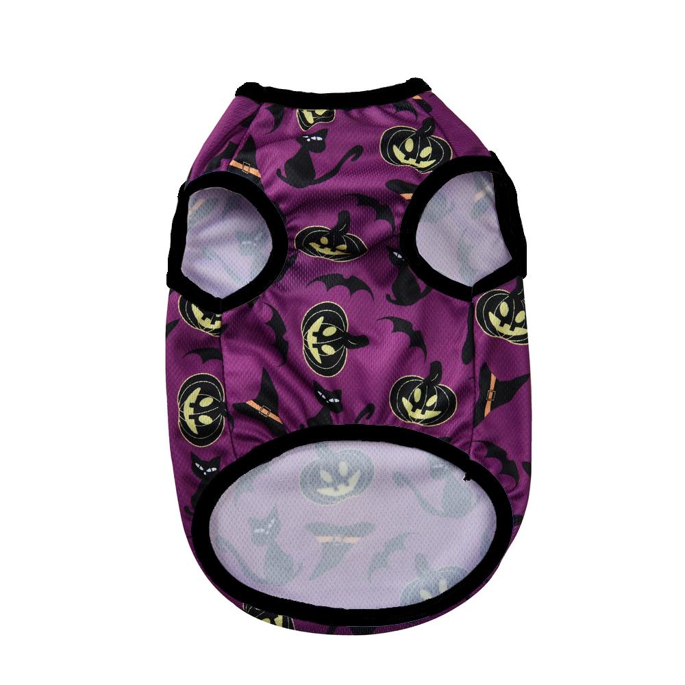 Жилет для домашних собак, одежда на Хэллоуин для маленьких собак, костюм для кошек, мягкая дышащая рубашка для щенка, котенка, милый шнауцер, мопс, одежда, наряды