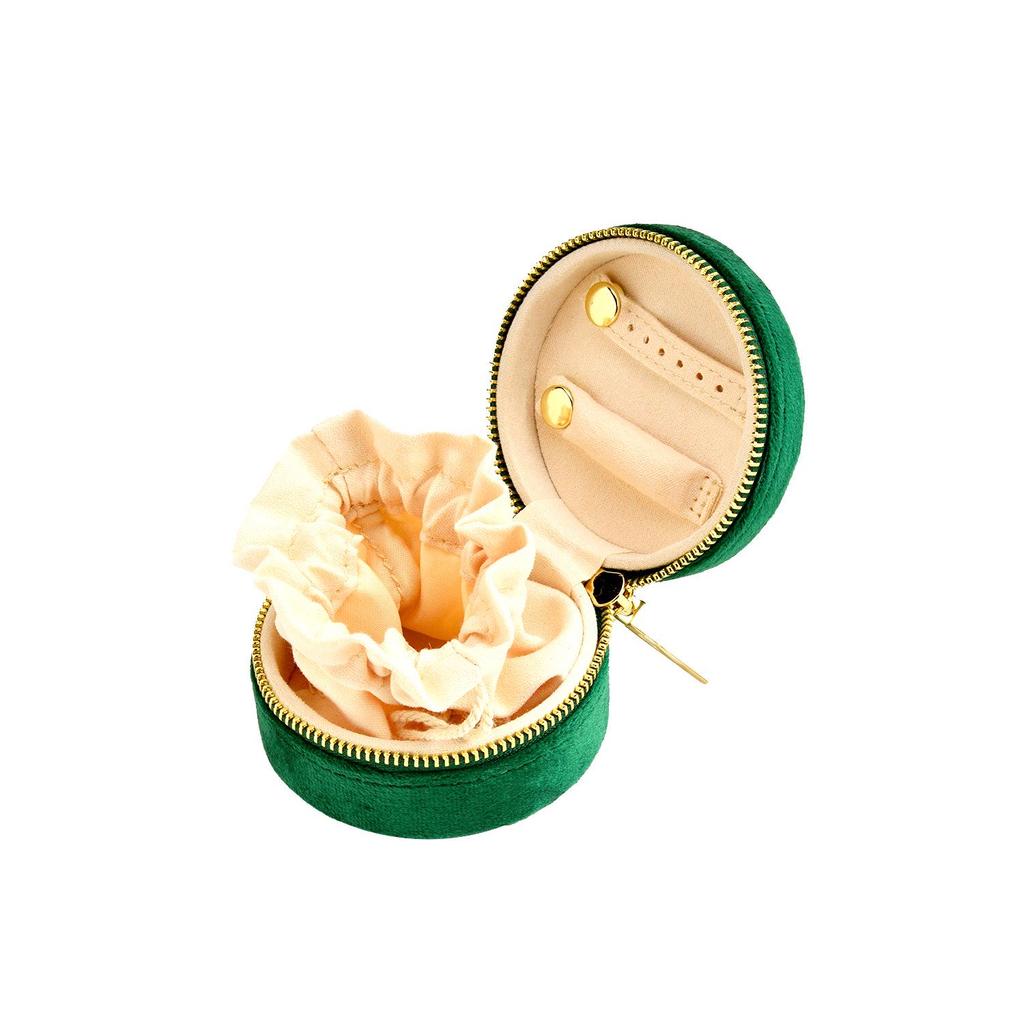 Портативная бархатная шкатулка для украшений в форме сердца для ожерелий и серег - маленькая, большой вместимости