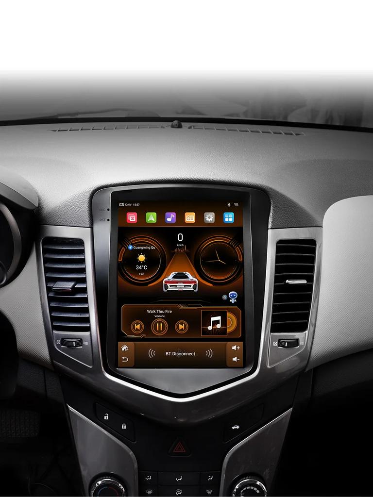 JIUYIN 9.7" Android 13 автомобильное радио для Chevrolet Cruze J300 2008-2012 мультимедийный проигрыватель GPS 2din Carplay Auto Stereo DVD головное устройство