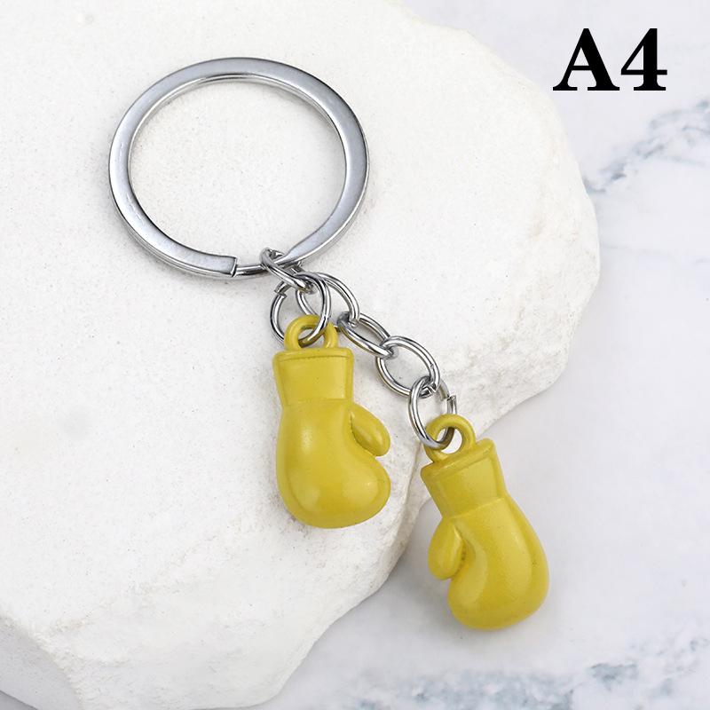 Уникальные боксерские перчатки брелок имитация фитнес-оборудования кулон персонализированный брелок для мужчин женщин пара автомобильные ключи кулон