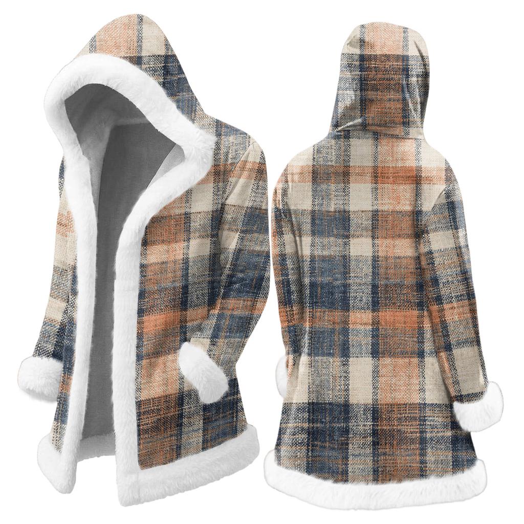 Мужской кардиган с капюшоном, длинное пальто для сохранения тепла