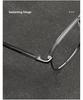 Мужские очки в ретро-стиле с двойной балкой в золотой пластиковой оправе 18032H — подходят для крупных лиц, совместимы с линзами по рецепту.