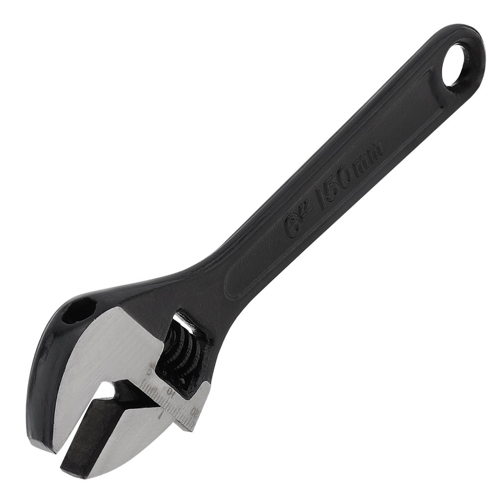 4 / 6 / 8 / 10 Inch Clear Scale Ruler Adjustable Wrench with Maximum Gripping Power, Heavy Duty Drop Forged Steel Open End Wrench