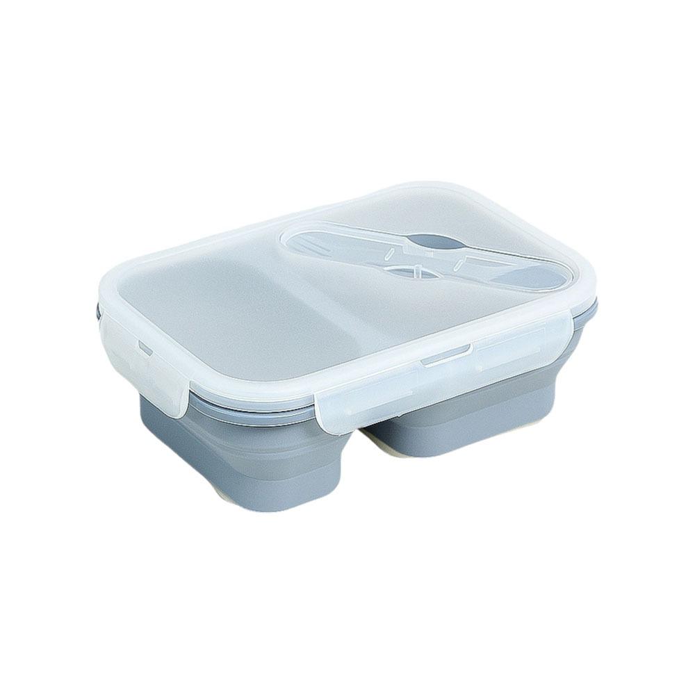 Rectangle Silicone Lunch Box Airtight Fresh Keeping Box Practical Food Storage Container  Student