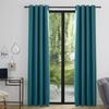 Set of 2 Blackout Curtains 140 X 260 Cm "Night" Peacock
