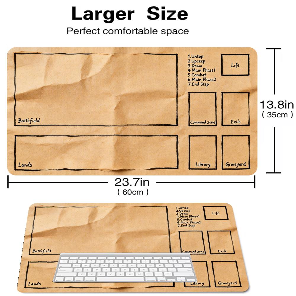 Cardboard Board Game MTG&TCG Tabletop Game Mat Magic Party Playmat Durable Rubber for Games 35X60cm Mouse Pad Offices Desk Mats