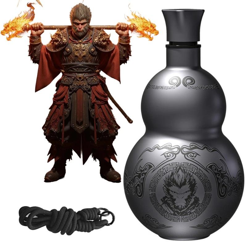 Double-Layer Insulated Stainless Steel Water Bottle, Leakproof Kettle, Wu Kong Gourd, Cold and Hot Drinks, 500ml