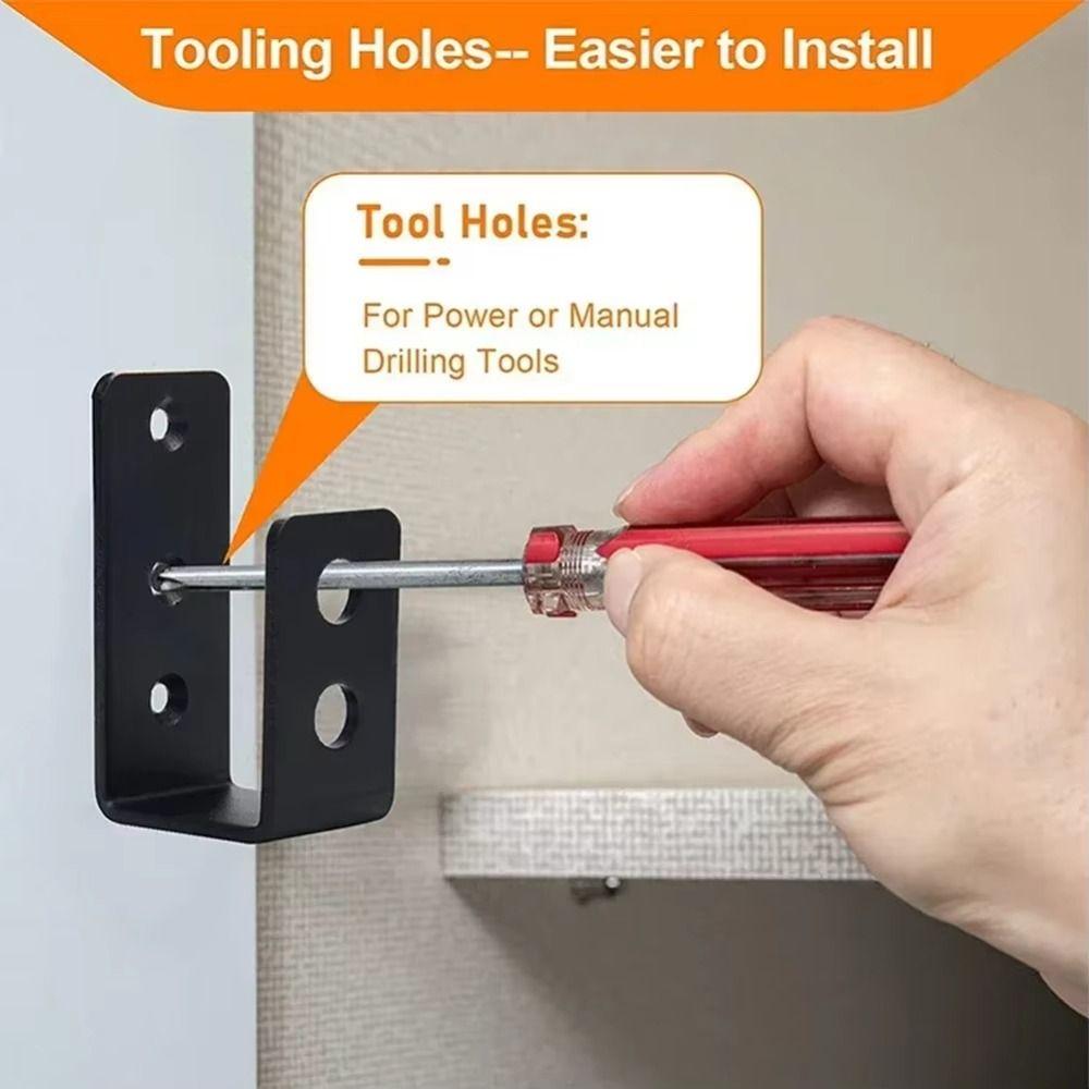 2 шт. металлический открытый стержень опорный U-образный кронштейн черный противоударный дверной кронштейн семейный