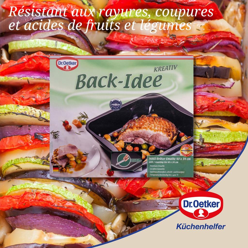 XXL Oven Dish with High Edges Dr Oetker Back-Idee Kreativ Ref. 1300
