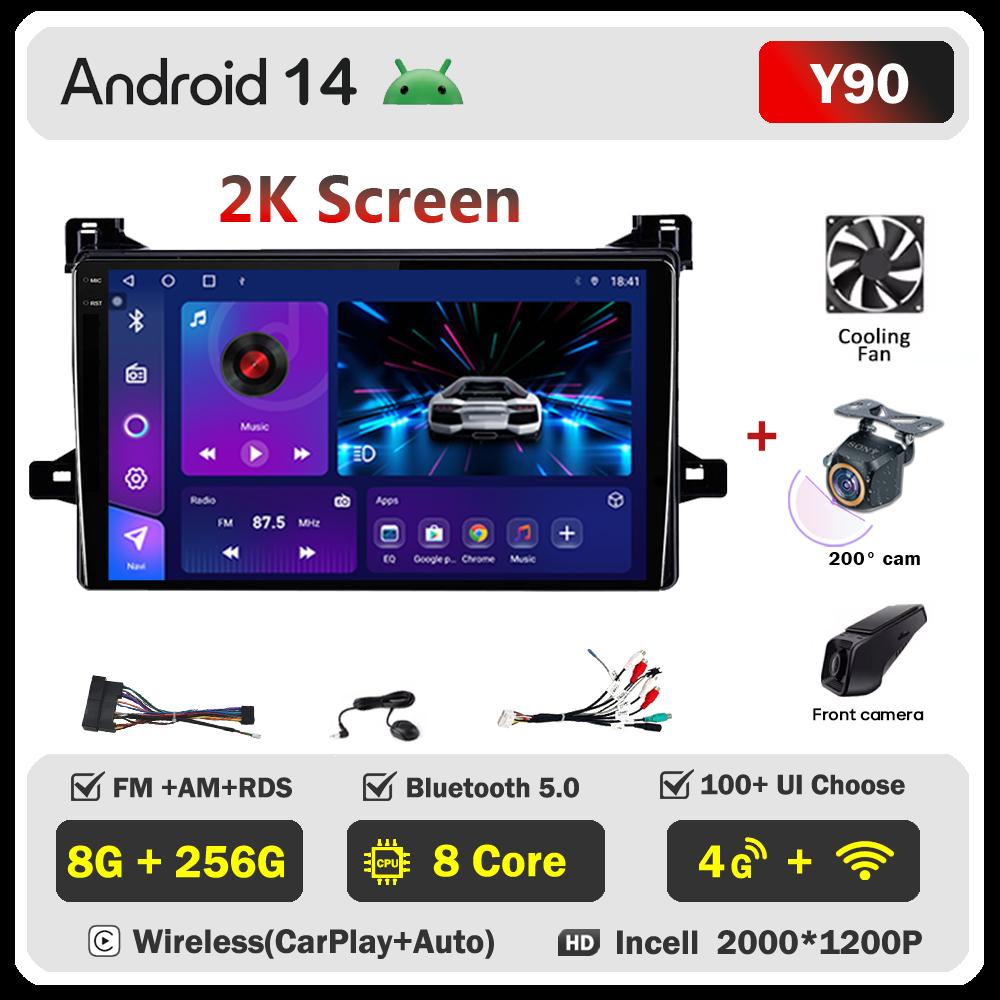 Для Toyota Prius XW50 2015 - 2020 автомобильный радиоплеер Car Carplay экран Autoradio Mirror Link Car Intelligent Systems сенсорный экран