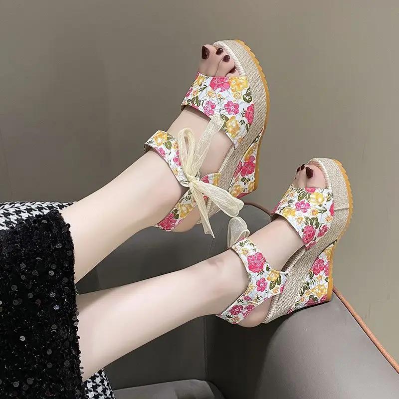Fashion Chic and Elegant Summer Platform Ladies Shoes Super-high Heel Cheap Liquidation Women's Sandals On Sale Vip 2025 Offers Sandal