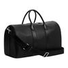 Coach Компас 45 Серебряная застежка-молния Кожаная сумка для боулинга Унисекс Сумка через плечо Черная CCB85-BLK
