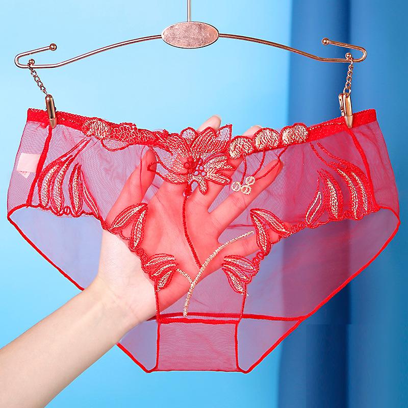 Panties for Woman Underwear Sexy Lace Breathable Soft Lingerie Female Briefs Panty Sexy Transparent Women's Underpants