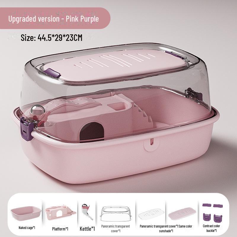 Акриловый замок-клетка для хомяков с прозрачным окном - для помещений, полный комплект