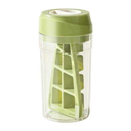 Портативный льдогенератор, бутылка для воды без бисфенола А и лоток для кубиков льда 2 в 1 с поворотным механизмом выпуска, герметичные принадлежности для путешествий, кемпинга, домашнего офиса