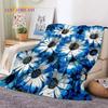 Dream Sun Flowers Nordic Daisy Soft Flannel Blanket for Bed Bedroom Sofa Picnic,Throw Blanket for Cover Outdoor Leisure Nap Gift