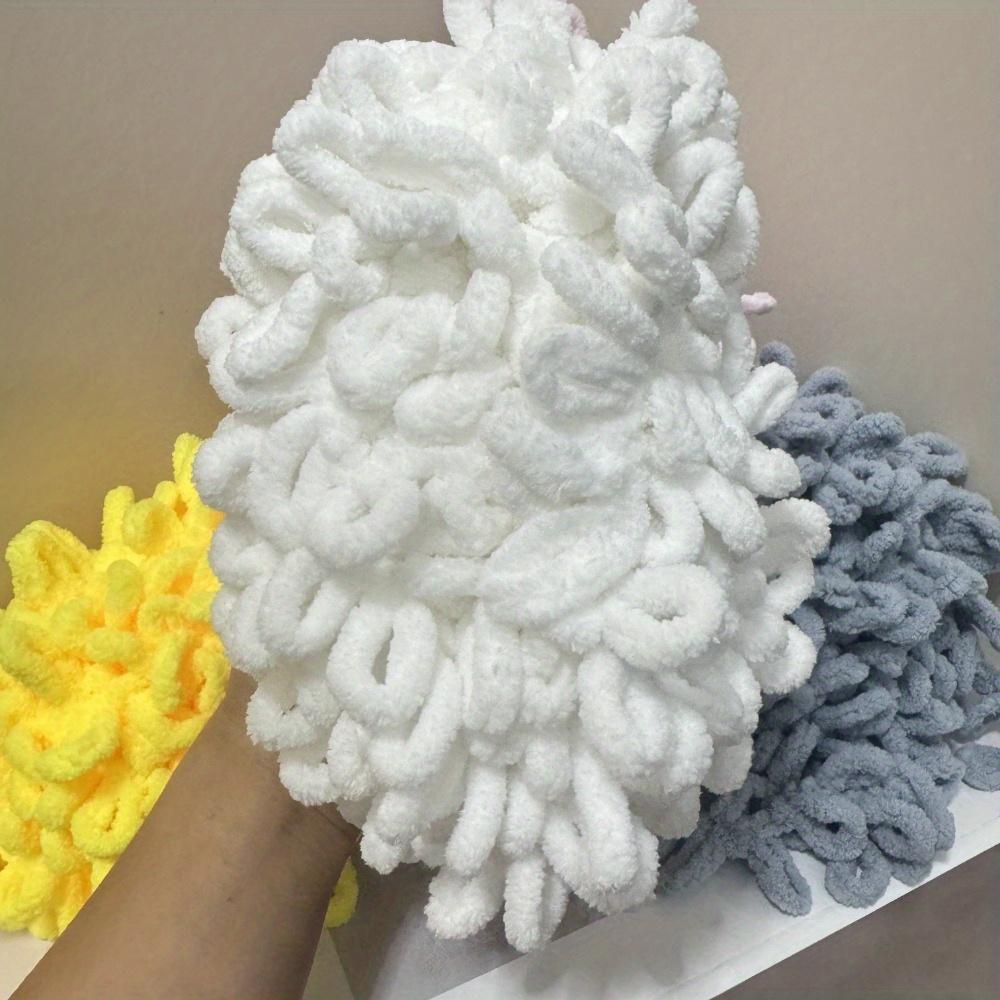 2pcs Thick Chunky Yarn Hand-Woven Bulky Yarn for DIY Crafts Scarves Cushions and Throw Pillows