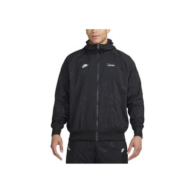 Спортивная куртка Windrunner, отводящая влагу, удобная, с капюшоном, мужская куртка, черная HF7820-010