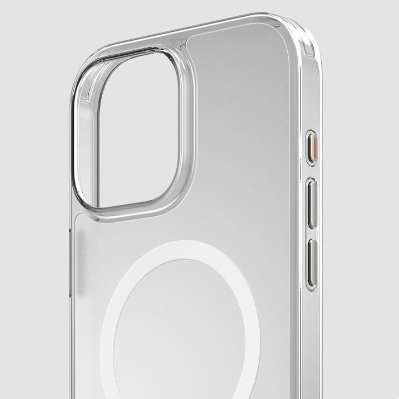 Улучшенный матовый чехол Magsafe для iPhone 16 Plus/16/15/14/13 Pro Max с кнопкой AI, устойчивый к падениям, прозрачный магнитный чехол