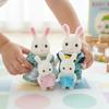 Миниатюрные Фигурки для Игры в Кукольный Домик для Детей Кукольный Домик Лесная Семья Кукла Кролик Медведь Белка Семья Животных Подарок на День Рождения