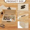 10 неокрашенных заготовок деревянных коробочек для ручной росписи, DIY, деревянные мини-коробочки для хранения, подходящие для хранения и в качестве подарков