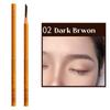 Tattoo Design Pencil Curry Pencil 6 Pcs Semi-permanent Makeup Eyebrow Eyeline Hairline Tattoo Design Pen, Dark Brown, 6 Pcs.