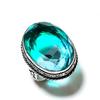 Bi-Color Tourmaline Gemstone Handmade 925 Sterling Silver Ring Size 7.5 h0W41