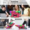 Rainbow Tablet Case  for iPad Pro 11 Inch 2018/2020/2021  With Pencil Holder Hand Strap + Shoulder Strap + Kickstand  Cover