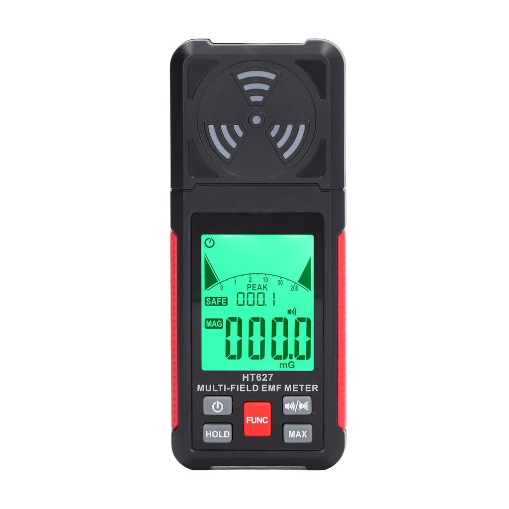 Electromagnetic Radiation Detector Data Hold Sound Light Alarm EMF Radiation Meter Detector