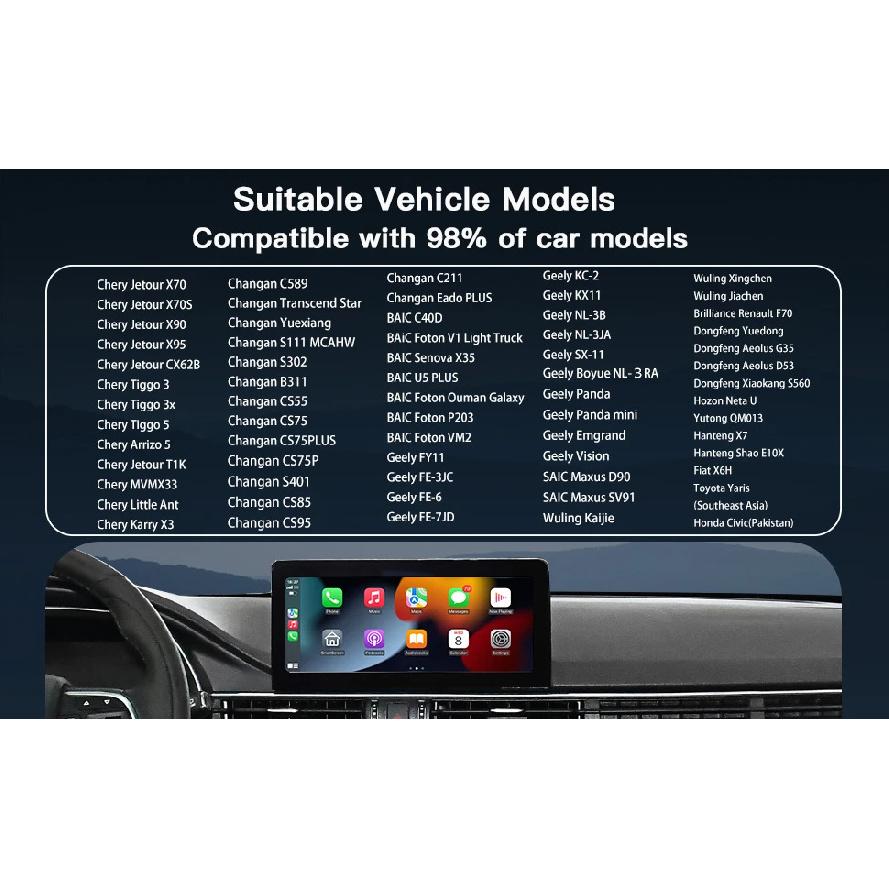 Carbitlink к беспроводному CarPlay Автомобильная навигация Plug & Play Автомобиль Carbit link Для Baic X55 Geely Jetour Changan Chery DongFeng