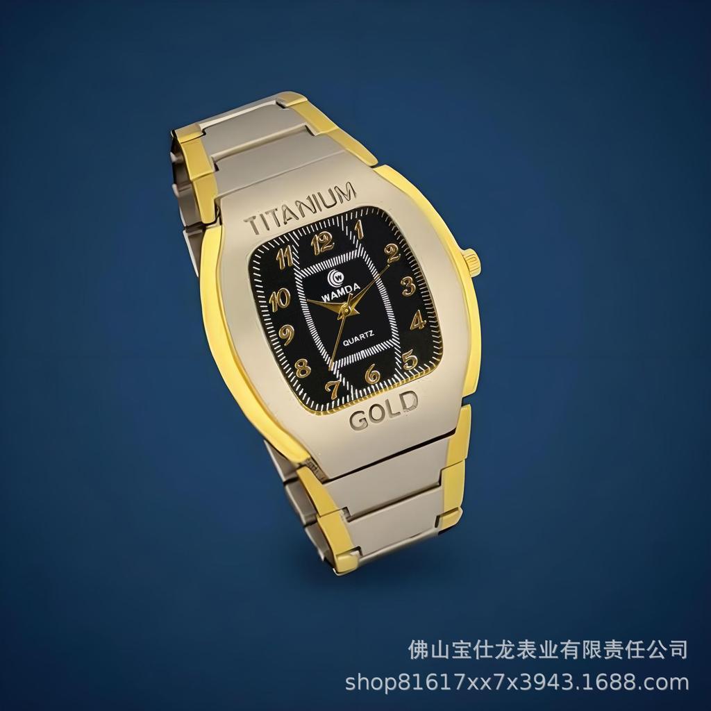 Barrel Shape Watch for Men Women Business Casual Alloy Wristwatch Fashion Quartz Waterproof Direct Sale