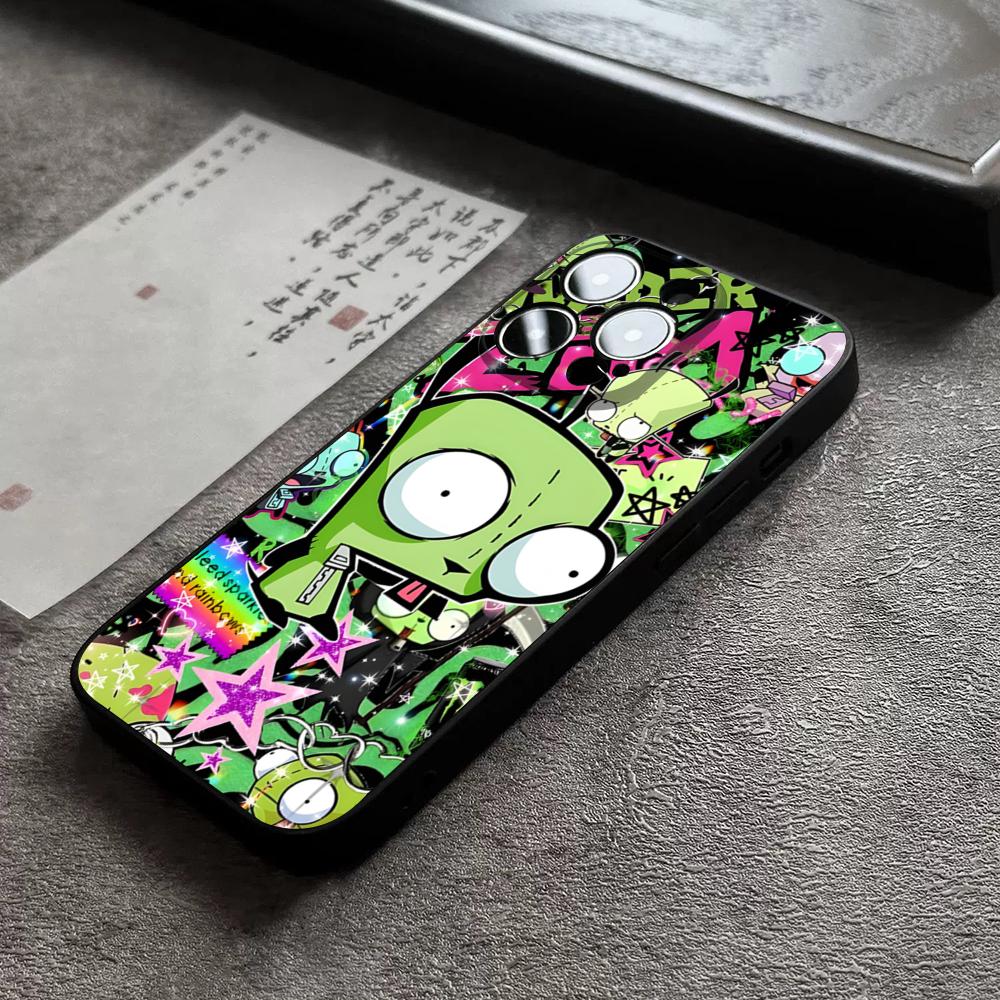 Чехол для телефона Invader Zim Для 17 Pro Max Для Iphone 14 16 Pro Max 12 15 11 13 Pro Xr X Xs 8 7 Plus Задняя крышка