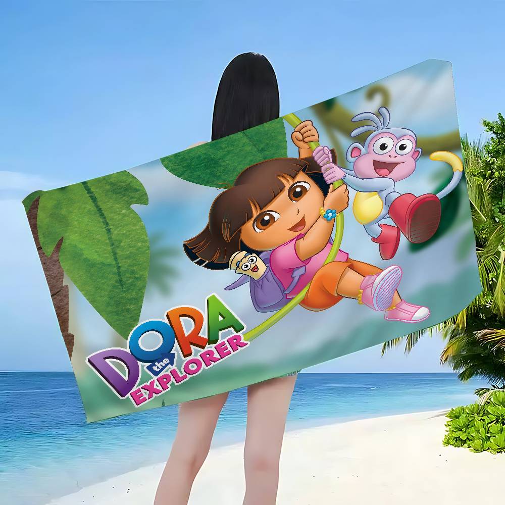 Забавное пляжное полотенце из микрофибры с принтом D-Dora, для скалолазания, йоги, пляжа, плавания, бега, впитывающее, мягкое полотенце